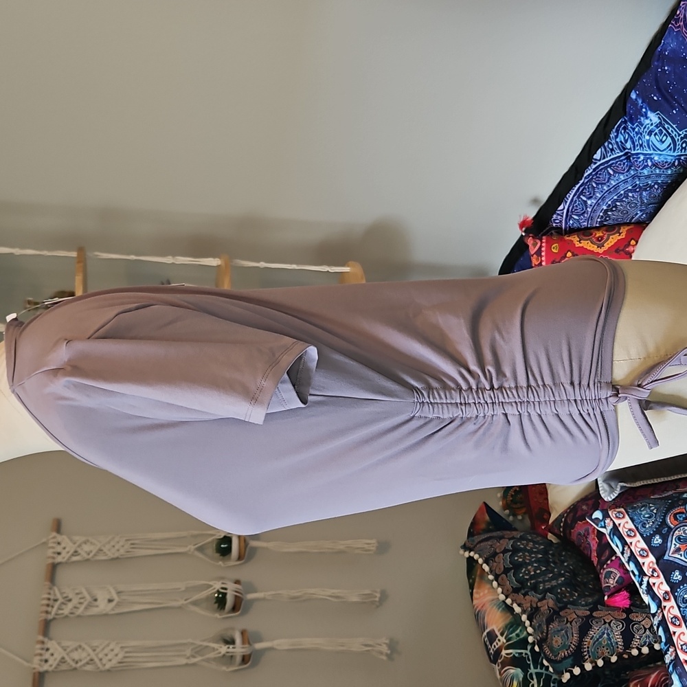 Threads 4 Thought - Purple Ruched Side Top - Picture 7 of 10